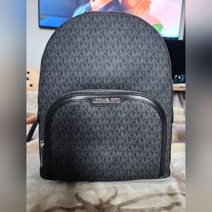 Black Michael Kors Large Backpack